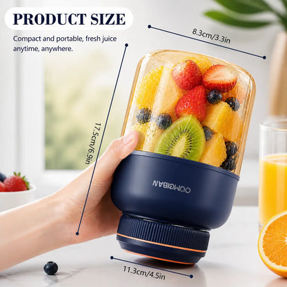 Portable Home Juicer (44 Oz) — Usb-Rechargeable Juice Blender Cup: a Large-Capacity, Multimode Juicer Blender Designed Specifically for Smoothies and Liquid Diets — a Summer Essential.